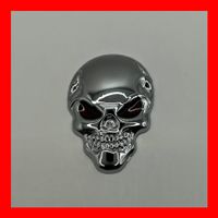 3D Totenkopf Aufkleber Augen GOLD Sticker Skull Patch klein