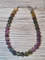 💚🩷 Wassermelonen-Turmalin Armband mit Edelstahl ✨