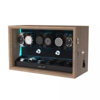 Blue LED Automatische Rotation 6+6 Uhrenbeweger Uhrendreher