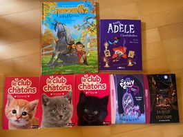 Lot 6 livres & BD jeunesse – 7 à 10 ans – comme neufs
