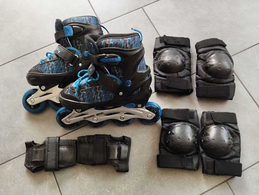 KinderInlineskates 3336, wenig gebraucht, mit Protektoren Kaufen