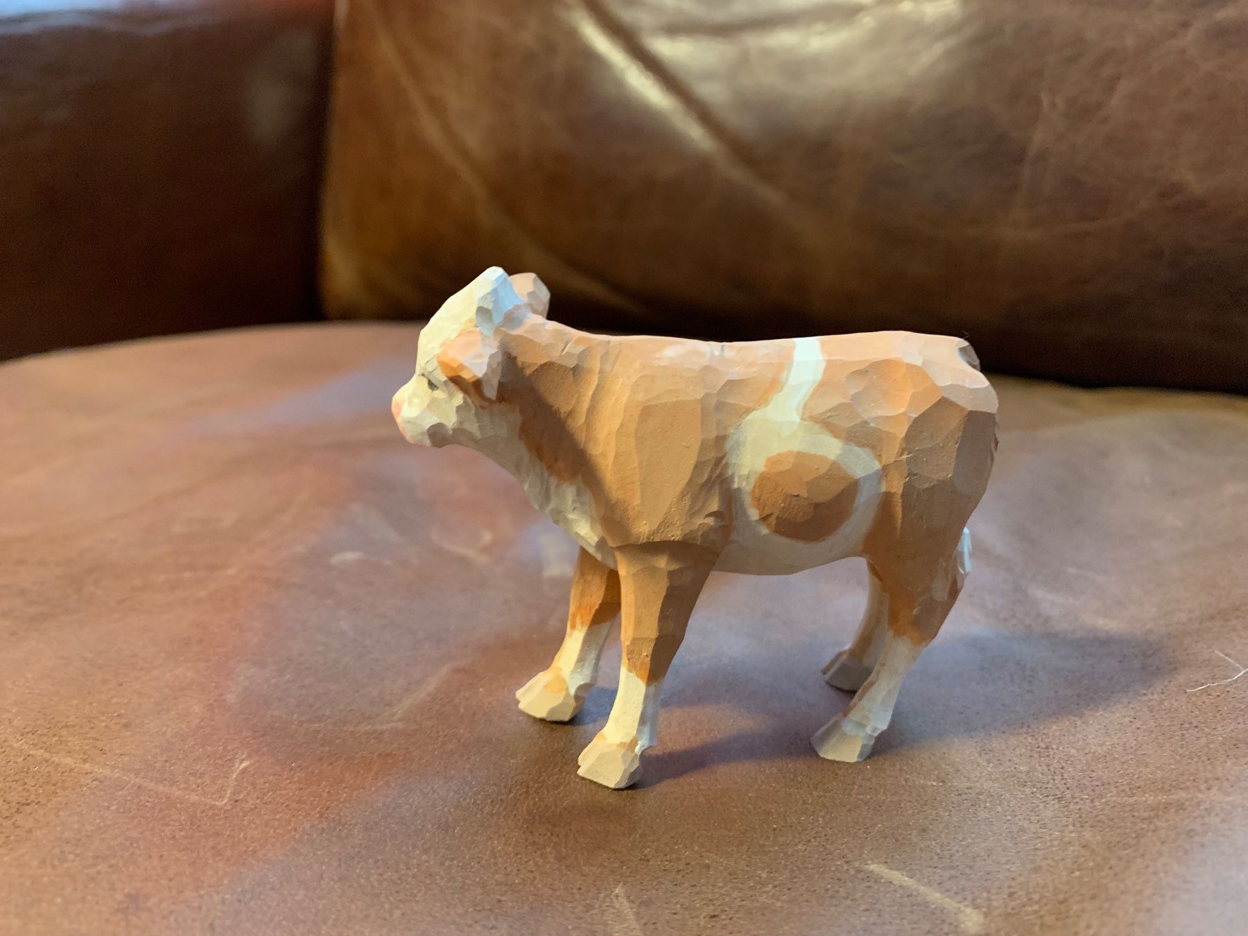 Statuette: Simmentaler Kalb, Kuh, Brienzer Schnitzerei, Holz, Krippe – Usato da Kloten venduto da petrol5555 1
