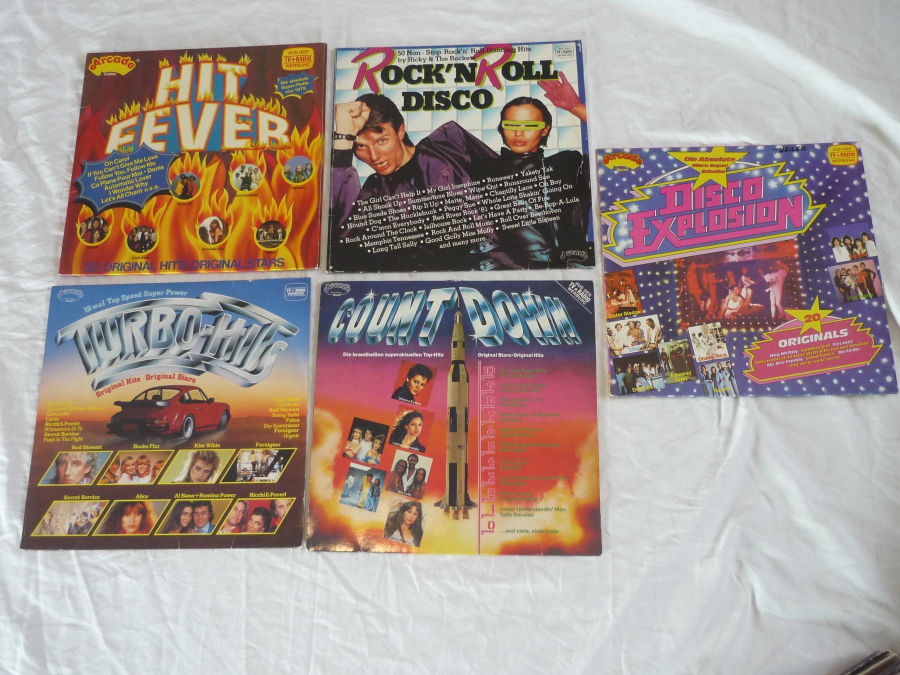 Dischi in vinile: 5x Vinyl - Sampler - Arcade  - 80s Pop Rock Disco – Usato da Beringen venduto da Flatretriever