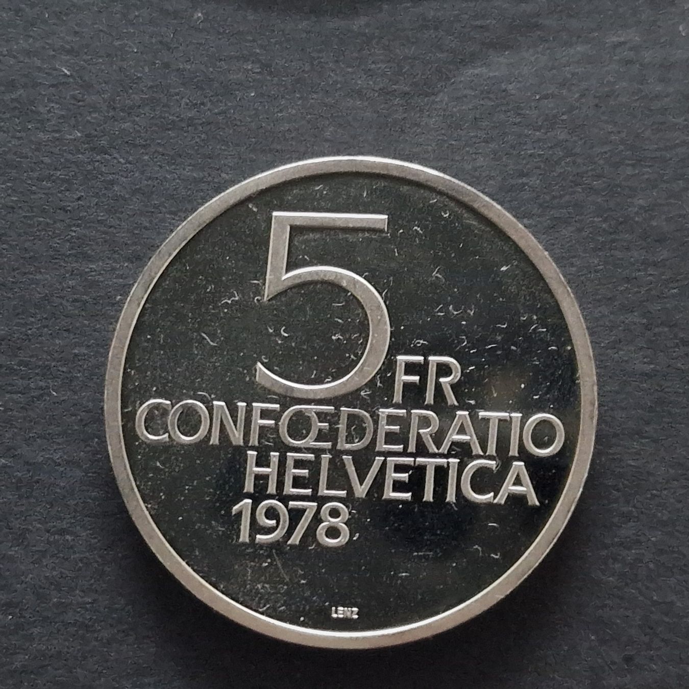 Tutti le monete: CHF 5.- commémorative 1978 Henry Dunant – Usato da Bouveret venduto da psv01 3