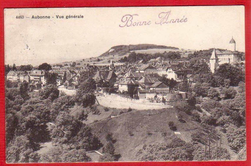 Cartoline postali: AUBONNE 1914 – Usato da Grüningen venduto da Kartenlaube