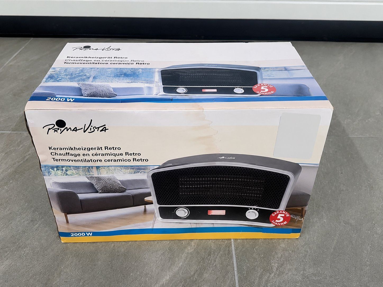 Radiatori: Prima Vista Keramikheizgerät Retro 2000 W – Nuovo e nell'imballaggio originale da Wegenstetten venduto da 1a_ware