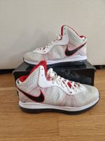 Nike Zoom Lebron IV weiss/rot Grösse 44.5 Top Zustand