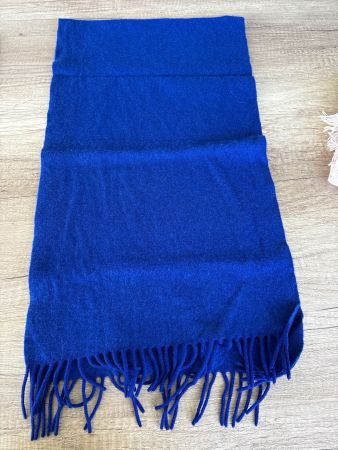 Schal Kaschmir Wolle Mix blau