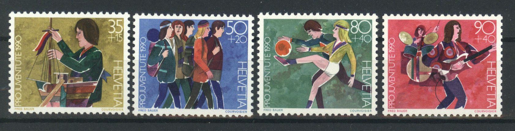 Tutti i francobolli: 1990, Pro Juventute ** (1) – Usato da Willisau venduto da Vollstempel