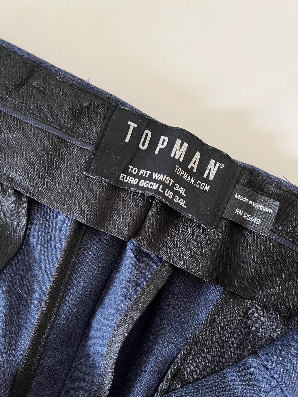 Topshop Pantaloni: Hose Herren, blau / Topman US 34/34 – Usato da Bern venduto da The_One_Salesman 2