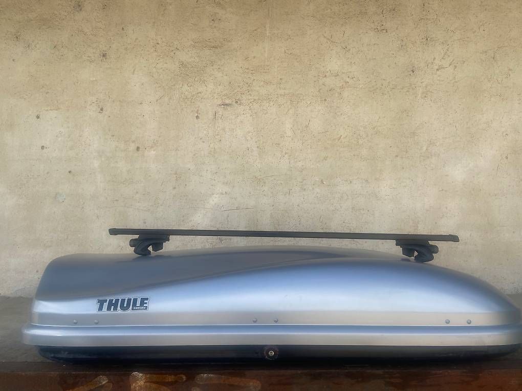 Dachboxen: XXL Dachbox Thule mit oder ohne Träger – Gebraucht aus Leuzigen von Doppelrad