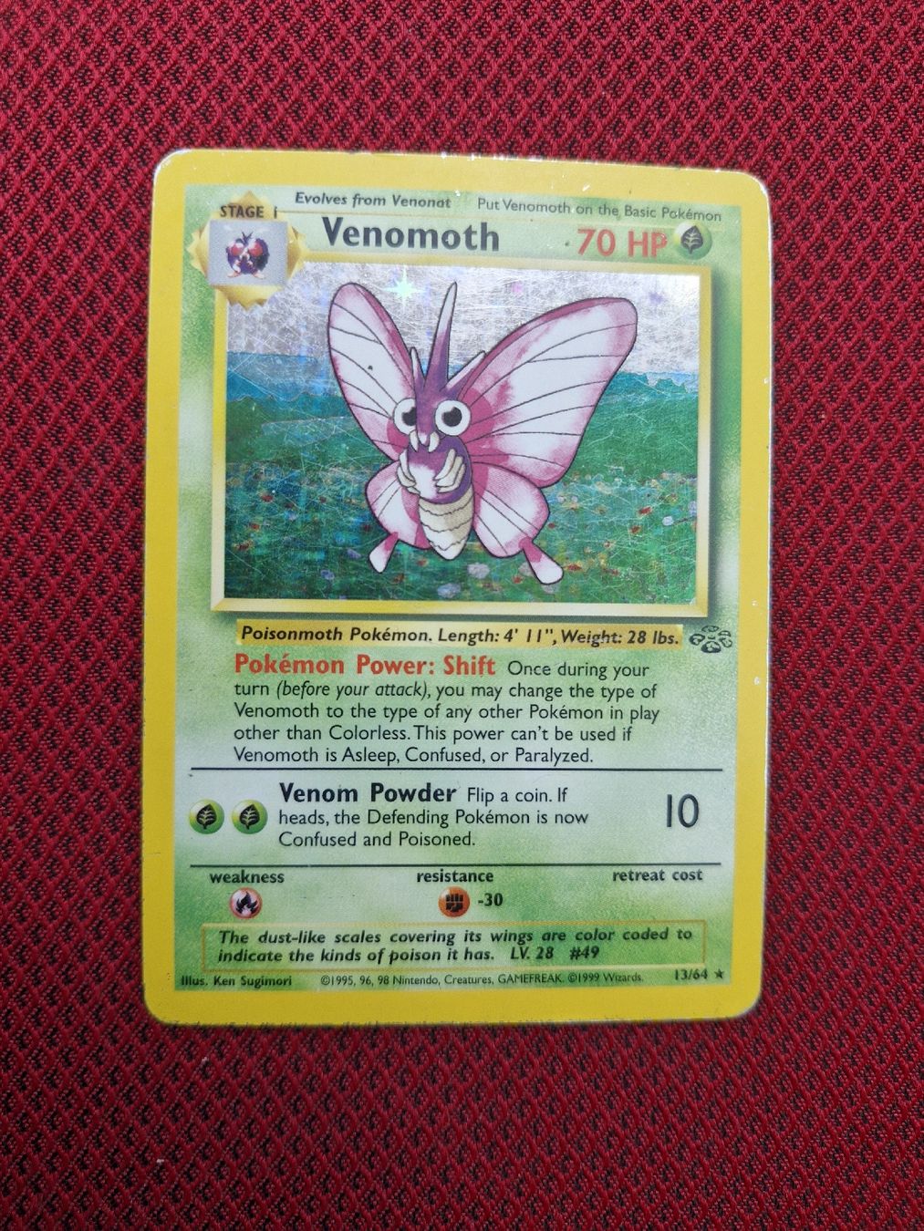 Pokémon Carte collezionabili: Pokemon Venomoth 13/64 Holo - Jungle set – Usato da Muri AG venduto da endless88