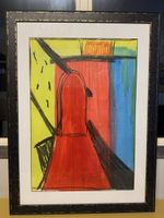 Aquarell Hand signiert Bild 