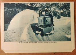 Brief- Postkarte Landesausstellung 1939 Alpenpost im Engadin