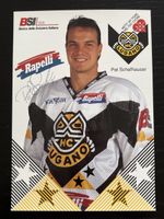 Signiertes HC Lugano Pat Schafhauser Poster mit Unterschrift