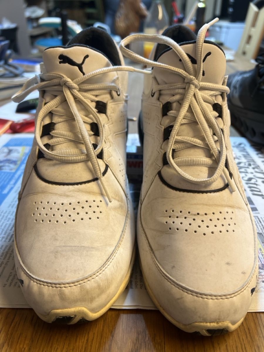 Puma Scarpe da uomo: Puma Herren Sneaker, Gr. 44, Weiss - Top – Usato da Rorschach venduto da TimelessTrading 2