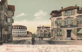 Ansichtskarte Gossau Unterdorf gelaufen 1905 gebraucht