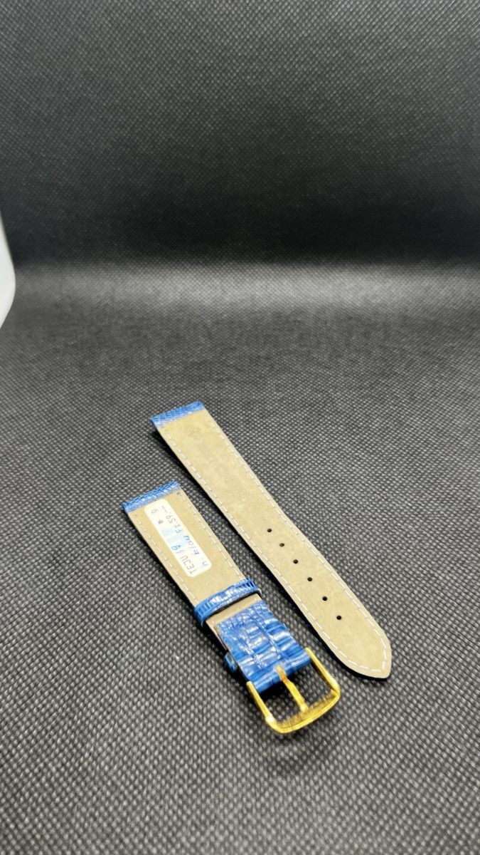 Bracciali & Braccialetti: Cinturino in pelle blu – Nuovo (secondo la descrizione) da Pregassona venduto da TheWatchClub 1