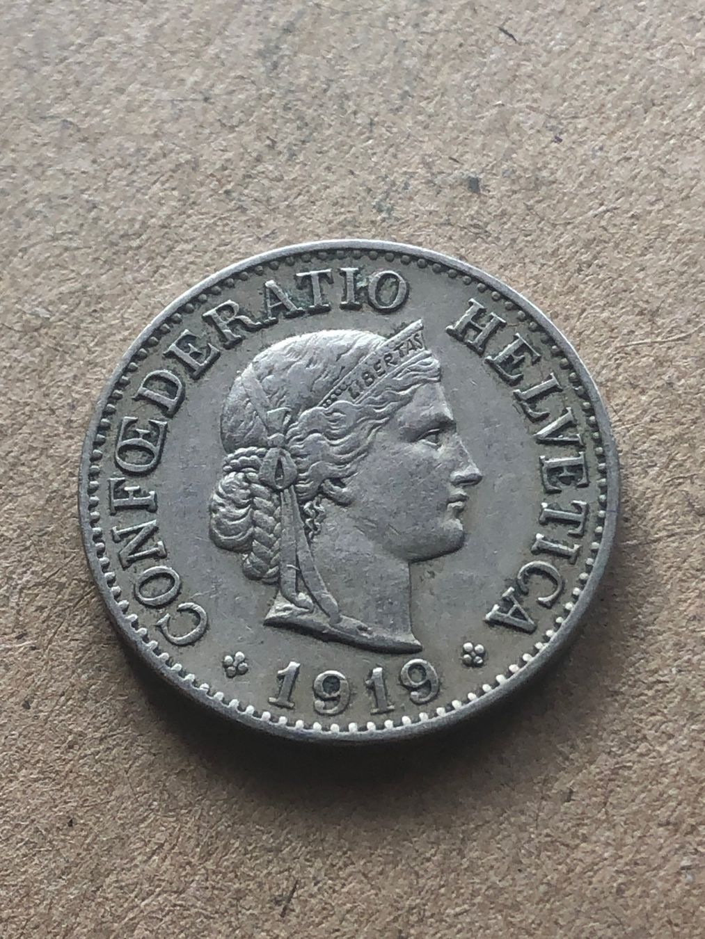 Tutti le monete: 10 Rp. 1919 – Usato da Schötz venduto da Odpa