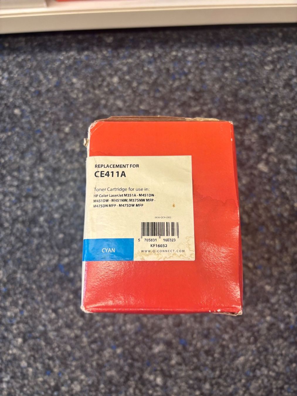 Cartucce per stampanti & toner: Q-Connect Toner CE411A cyan neu – Nuovo e nell'imballaggio originale da Aarau venduto da ric_j2fq 1