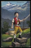 AK Appenzeller Knabe in Tracht, 1927
