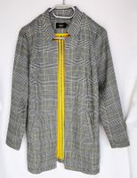 karierter grauer Mantel Jacke Gr. S / M