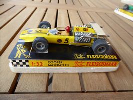 Gelber Fleischmann Auto-Rallye Cooper-Maserati F1 Nr. 3205