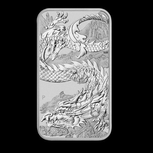 Métaux précieux: 1 Unze Silberbarren - Rectangular Dragon Drache 2023 – Neuf (Voir description) à Obergösgen par Prokofiev 6