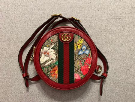 Gucci Supreme Flora Ophidia Round Backpack - Original