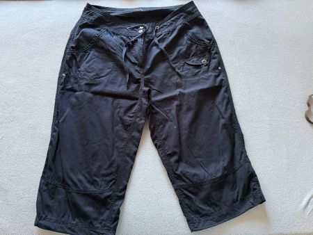 Damen 3/4 leichte Sommerhose Dunkelblau