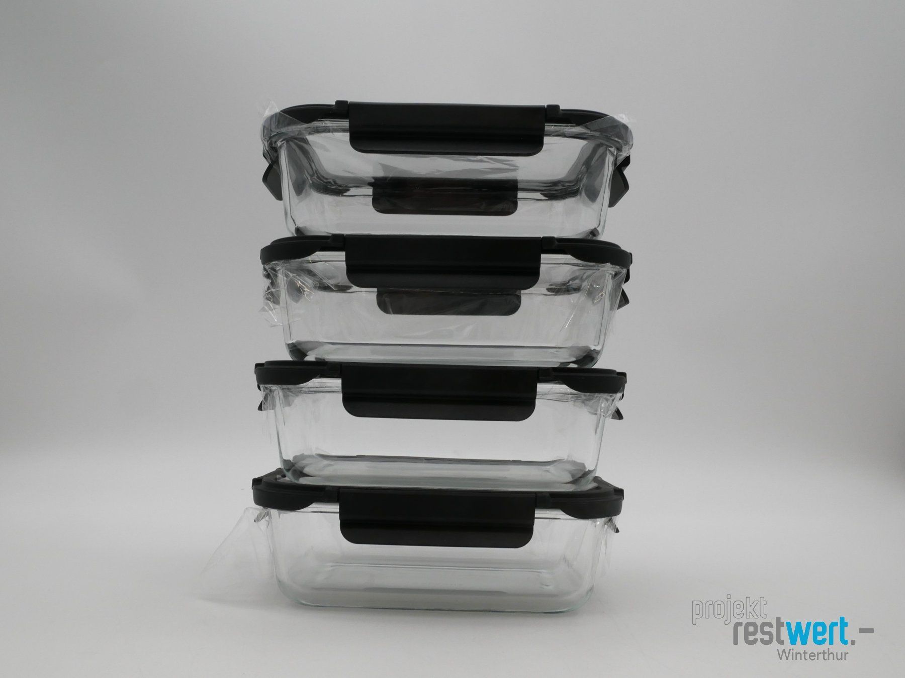 Contenitori & Simili: GALAXUS Vorratbehäter 4er-Set, Glas – Nuovo (secondo la descrizione) da Winterthur venduto da Restwert_Winterthur