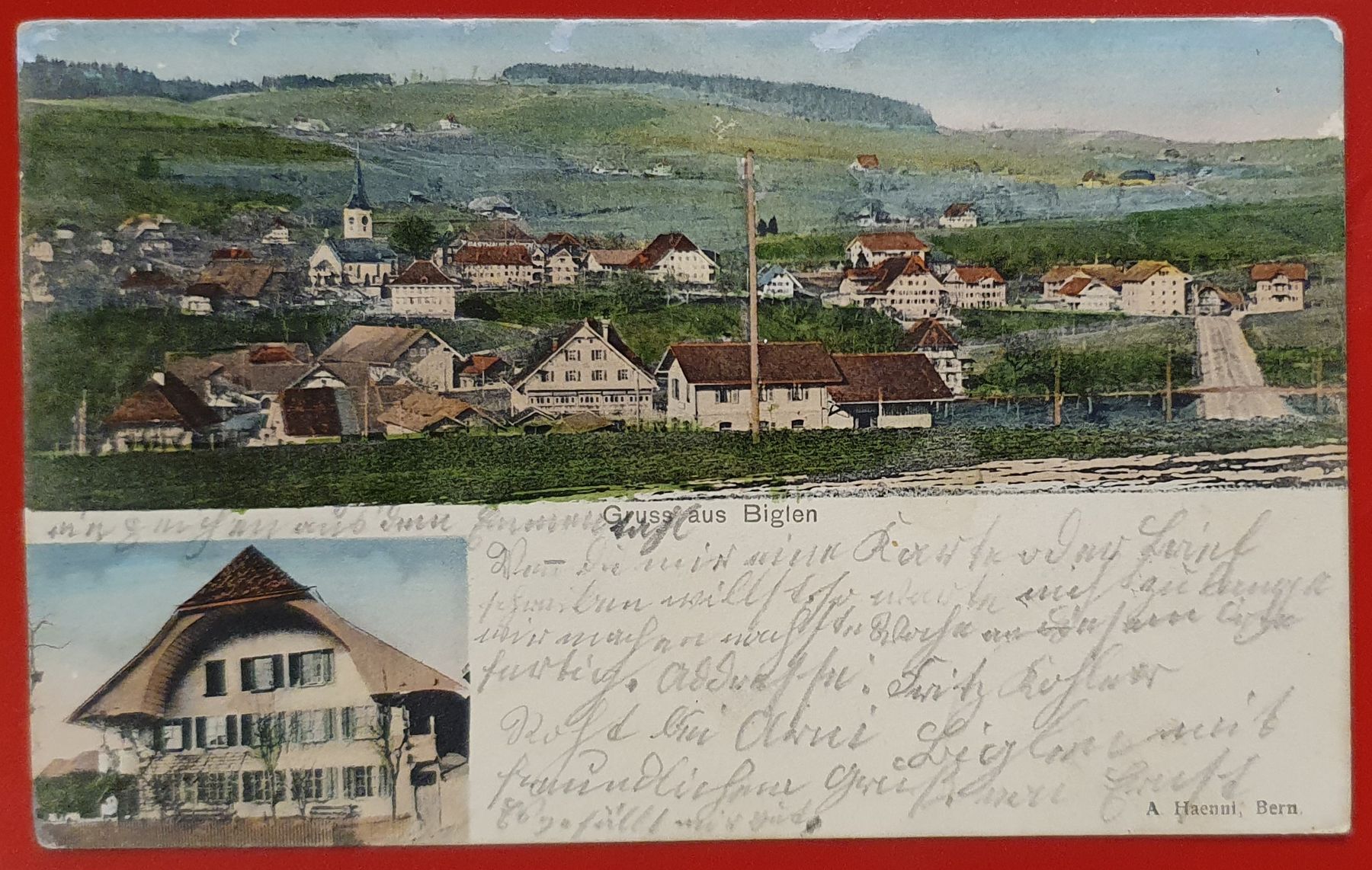 Cartoline postali: Gruss aus Biglen 1904 – Usato da Kreuzlingen venduto da Rschweiz1
