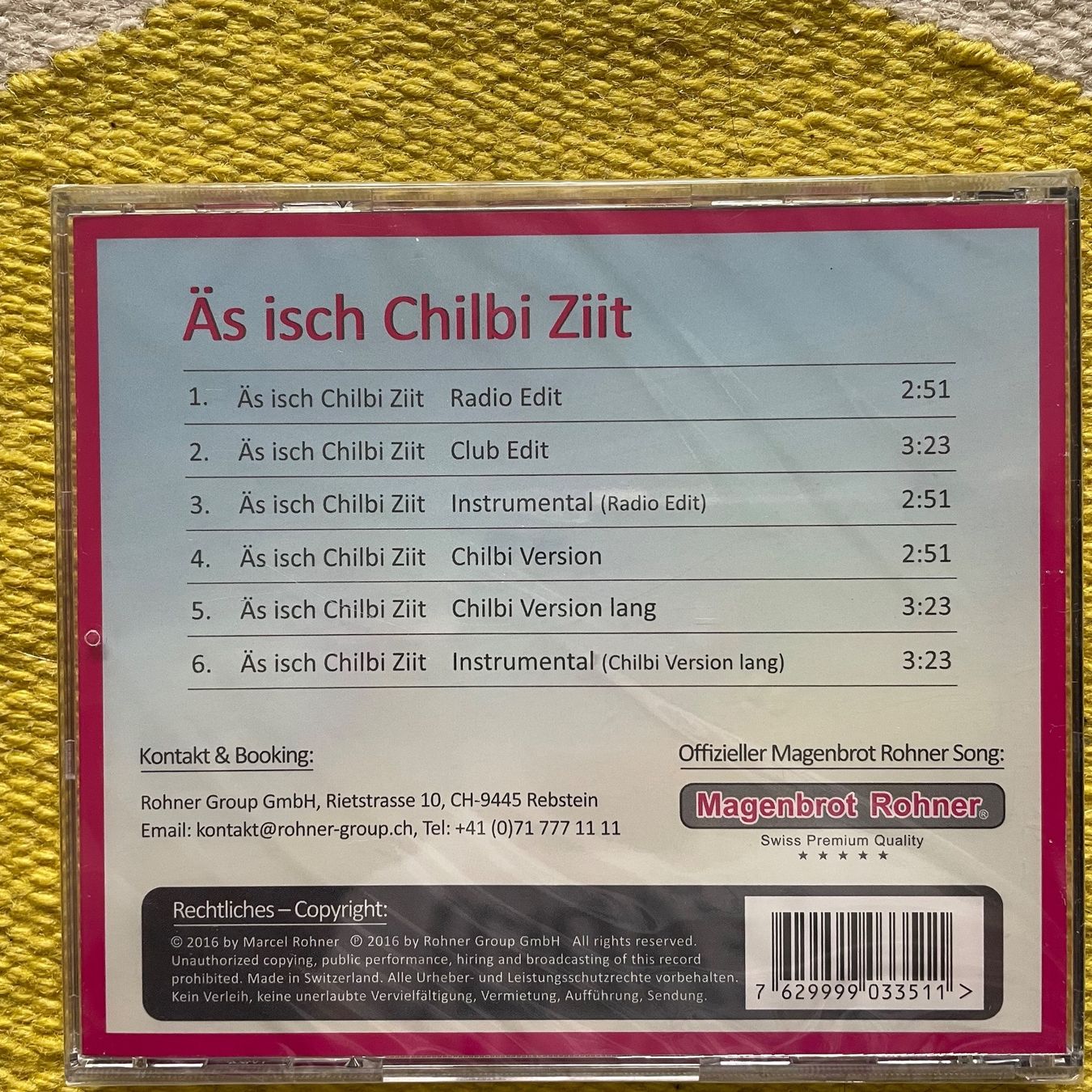 CD: MARCEL ROHNER-(NEU)ÄS ISCH CHILBI ZIIT – Nuovo e nell'imballaggio originale da Rorschacherberg venduto da CD-Roli 1