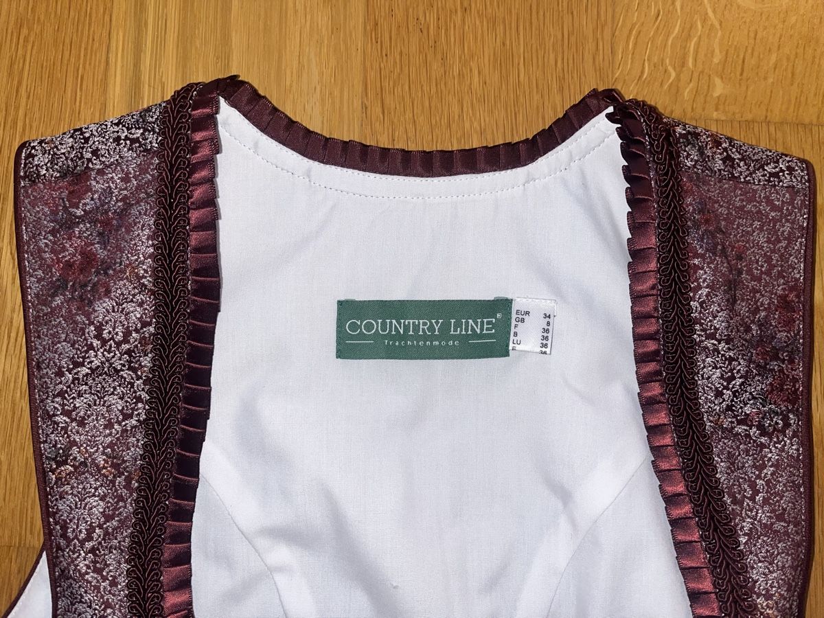 Vestiti: Dirndl Weinrot-Silber – Usato da Luzern venduto da ladaina 4
