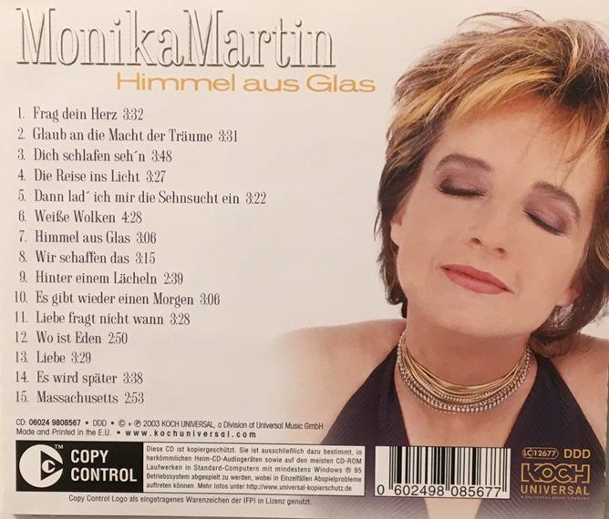 CD: Monika Martin - Himmel aus Glas – Usato da Grüningen venduto da azulmarron 1