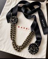 Collana Marni con catene e cristalli