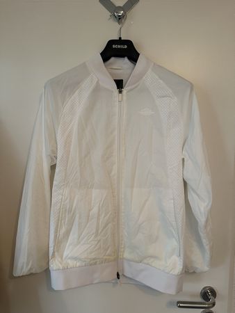 Air Jordan Woven Track Jacket All White Gr. S