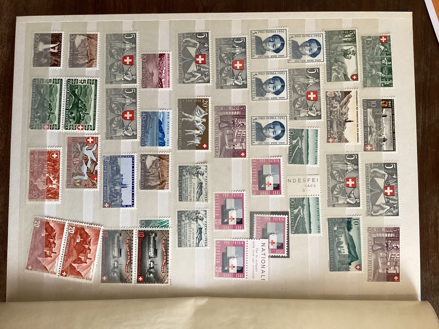 Tutti i francobolli: Briefmarken pro patria album – Usato da Reinach BL venduto da andreas_mueller 9