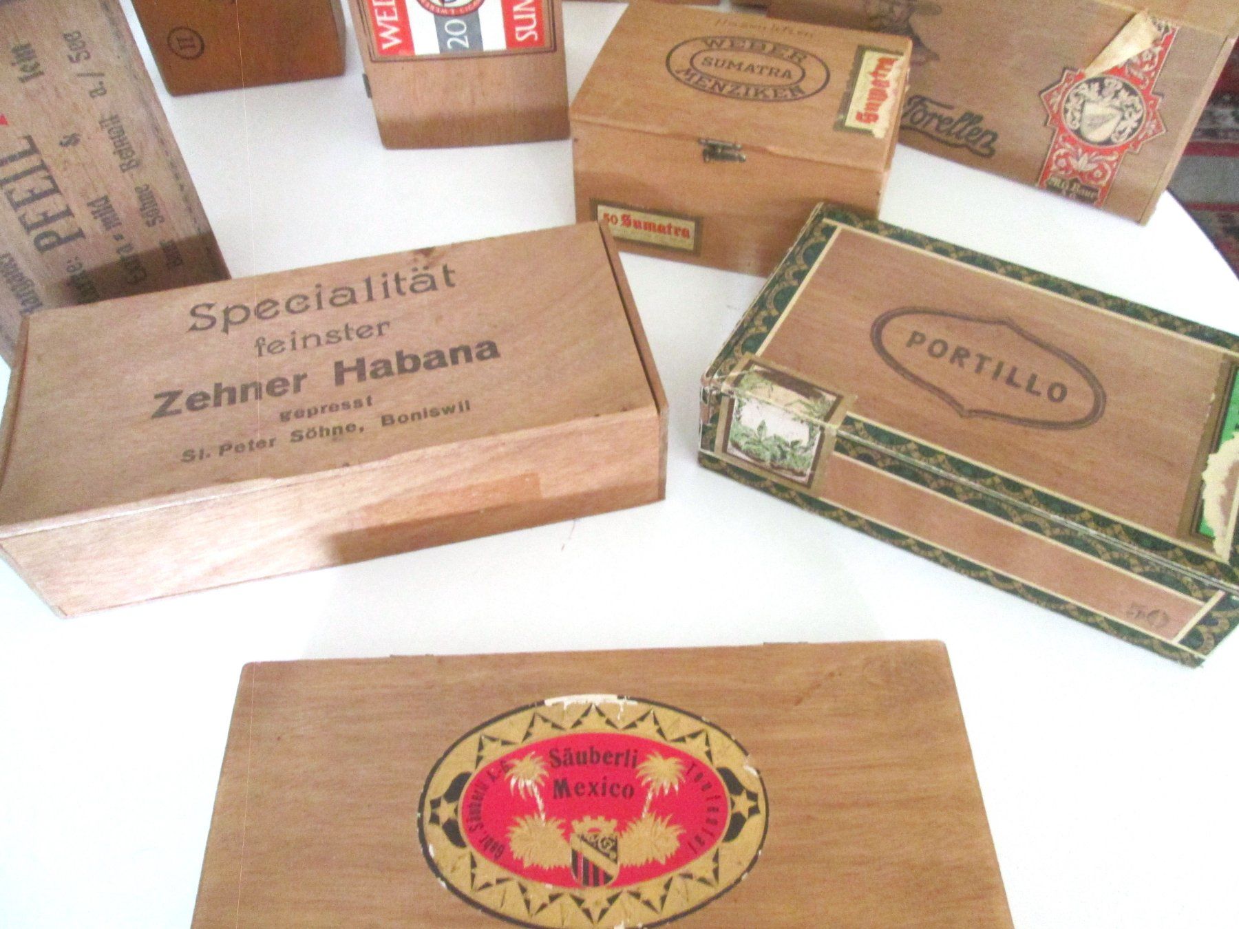 Casse di trasporto: 10 alte Zigarrenkisten aus Holz – Usato da Sementina venduto da babucia 1