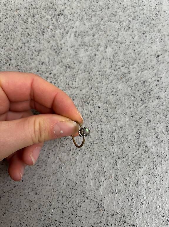 Anelli: Silberner Ring mit Stein – Usato da Bern venduto da mari773 1