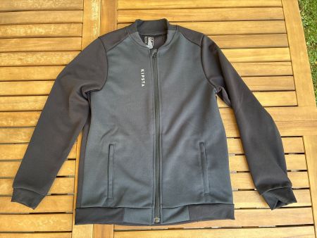 Trainerjacke von Kipsta, Gr. 140, schwarz