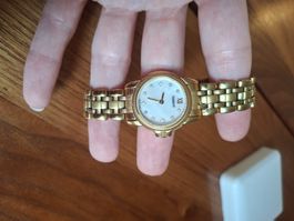 Tissot Damenuhr Gold Zifferblatt guter Zu...