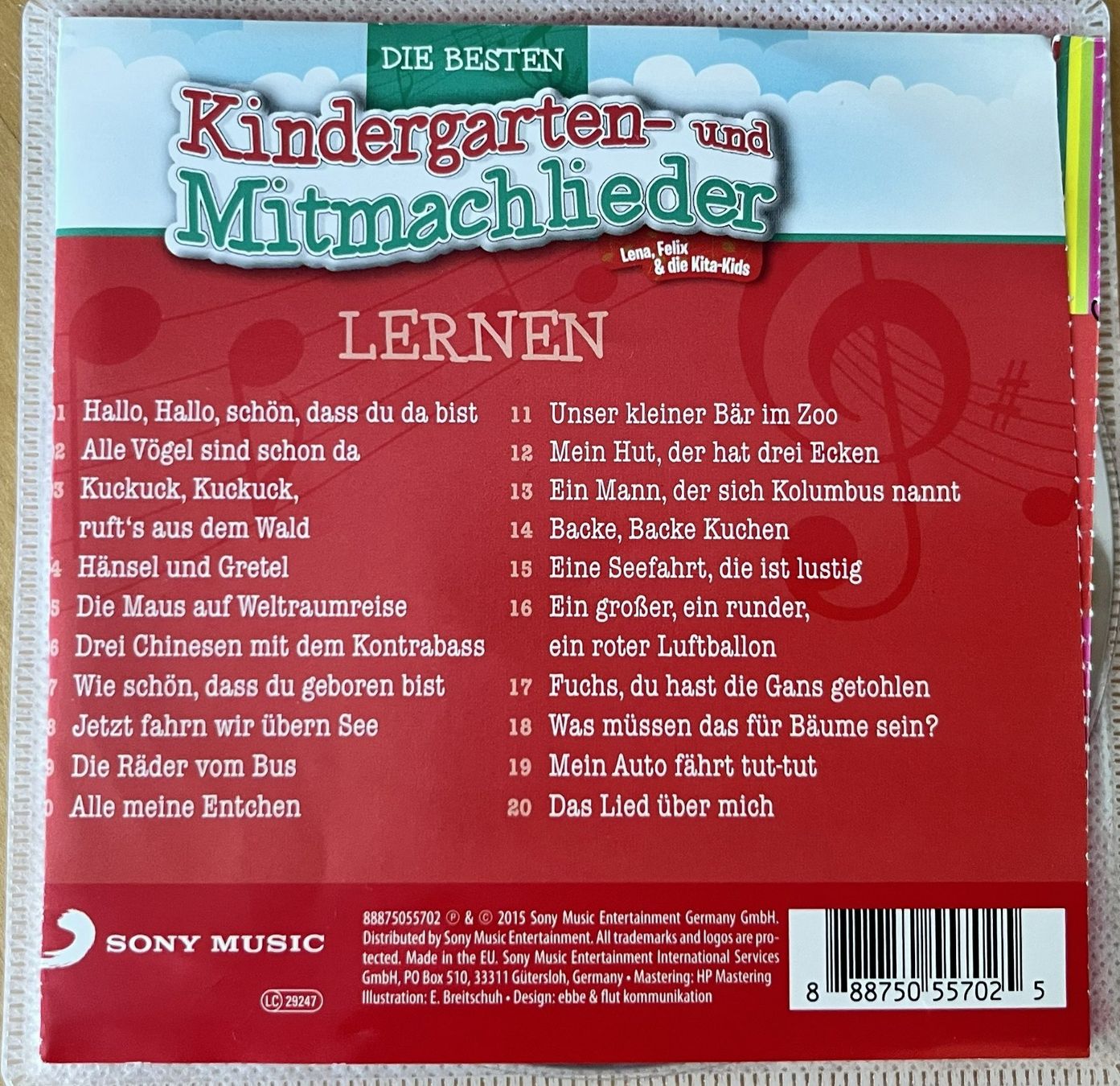 CD: Musik CD Kindergarten- und Mitmachlieder – Usato da Leibstadt venduto da hjk_2025 2