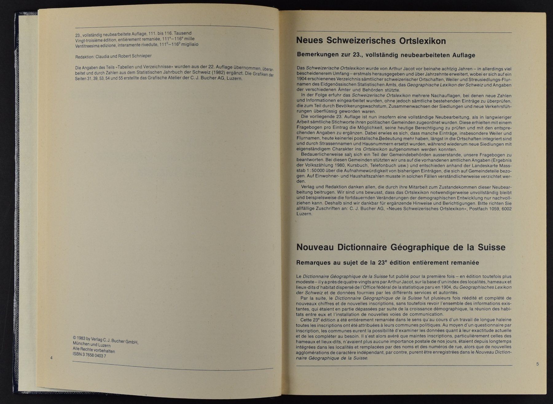 Libri: SCHWEIZERISCHES ORTSLEXIKON 1983, gut erhalten – Usato da Wetzikon ZH venduto da 2ndandvintage 1