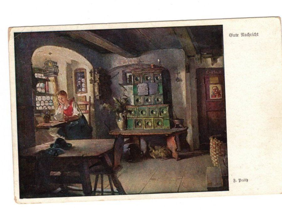 Cartoline postali: Ansichtskarten Münchner Kunstkarten 1927 Deutschland Italien – Usato da Widnau venduto da Seppl480