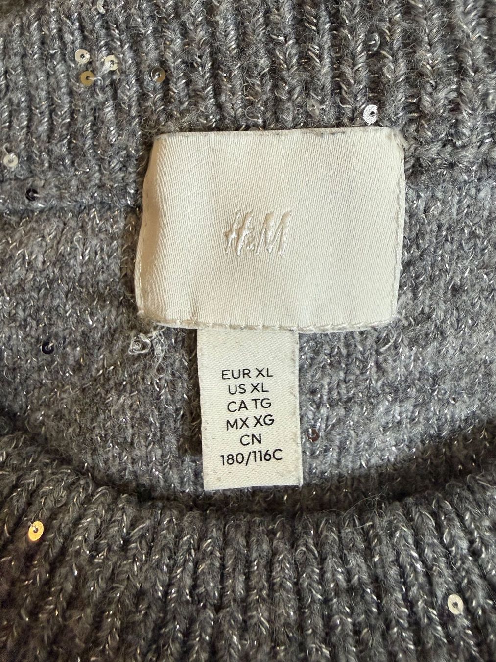 Maglioni & Felpe: Pull H&M gris XL avec paillettes ✨ – Nuovo e nell'imballaggio originale da Erlach venduto da migdep985 2