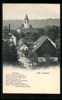 Kilchberg, Teilansicht mit Kirche, Gedic