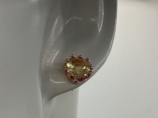 Ohrringe & -stecker: Ohrstecker SS rotvergoldet mit Lemon Quarz – Neu (gemäss Beschreibung) aus Luzern von S.Kern01 2