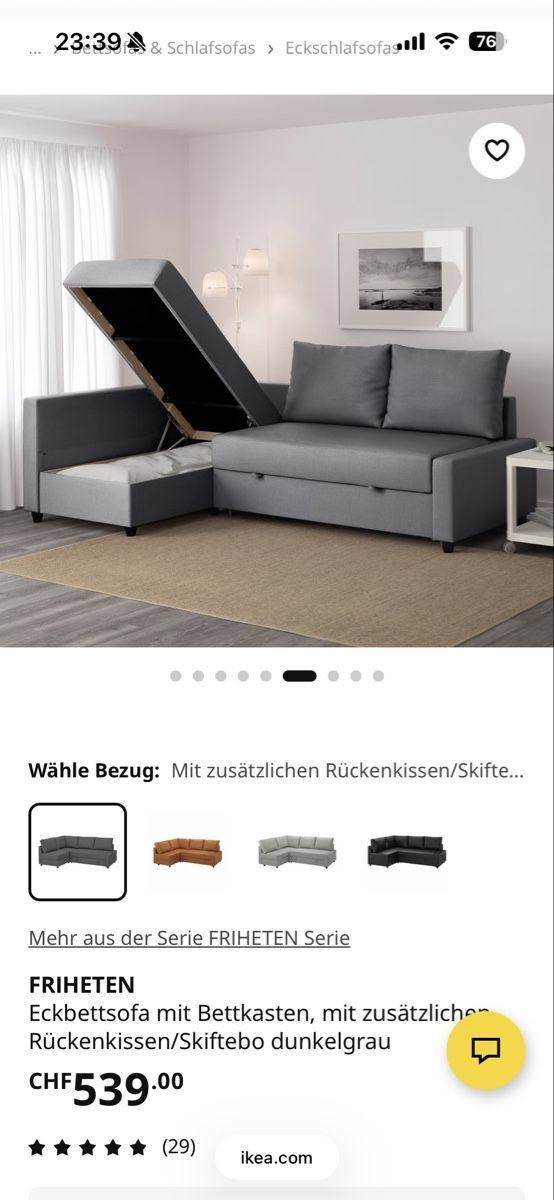 Ikea Sofas: Friheten Sofa Bett - Neuwertig – Neu (gemäss Beschreibung) aus Adlikon b. Regensdorf von ammadope 2