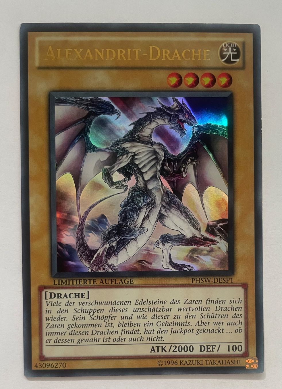 Yugioh Carte collezionabili: YuGiOh PHSW | Alexandrit-Drache | UR – Usato da Altstätten SG venduto da ChangeMaker